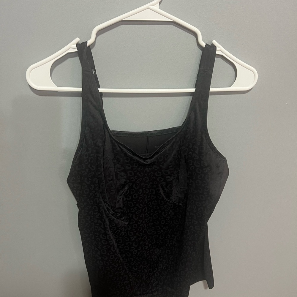 Ruby Ribbon Cheetah Tonal Black Pocket Simply Smooth Cami